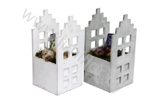 Гиацинт Houten Huis Wit_Grijs+Hyacint